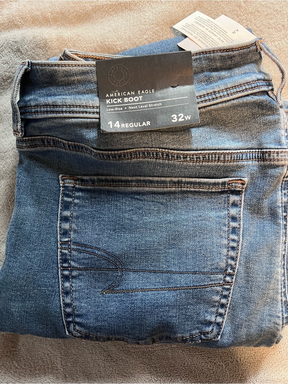 American Eagle Outfitters Women’s Kick Boot Jeans - Medium Blue